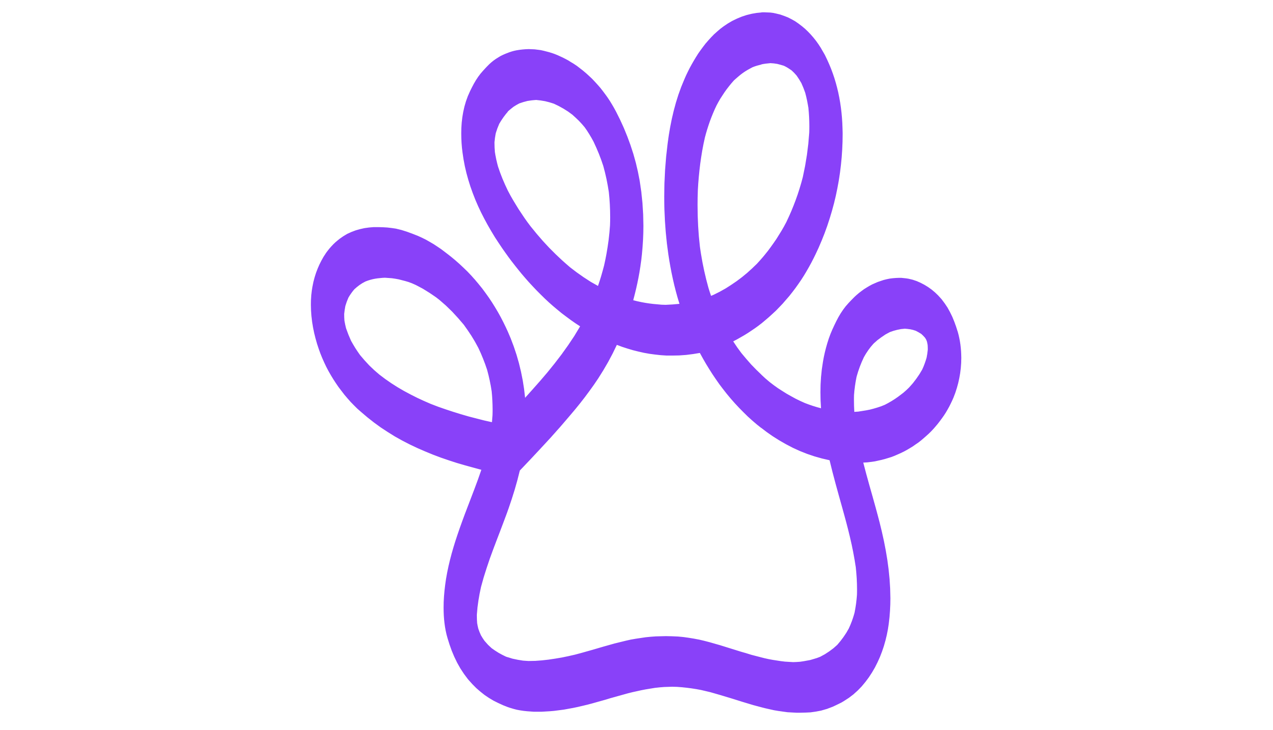 Paw print illustration