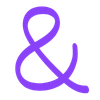 Ampersand icon in bright purple